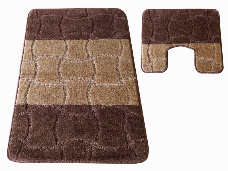 Dywan dziecięcy komplety łazienkowe Sariyer brown big xxl